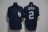 New York Yankees #2 Derek Jeter Navy 2017 Spring Training Flexbase Collection Stitched Jersey,baseball caps,new era cap wholesale,wholesale hats